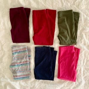 4T bundle of six leggings - Garanimals & Okie dokie. Lot of Six!